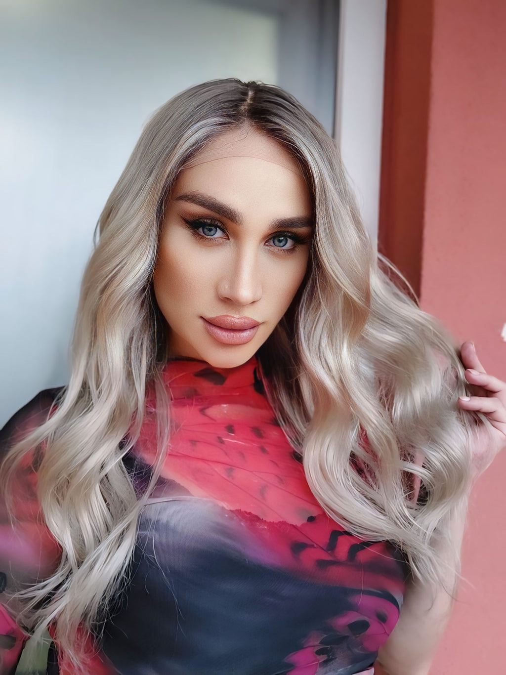 ANITTA BEJ PLATİN SARIŞIN OMBRELİ DANTEL PERUK ÜNİTESİ